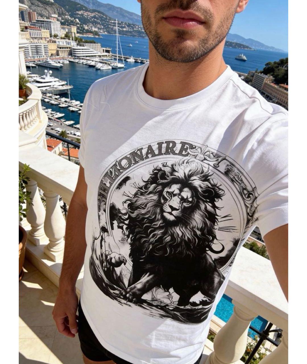 BILLIONAIRE Белая хлопковая футболка, фото 3