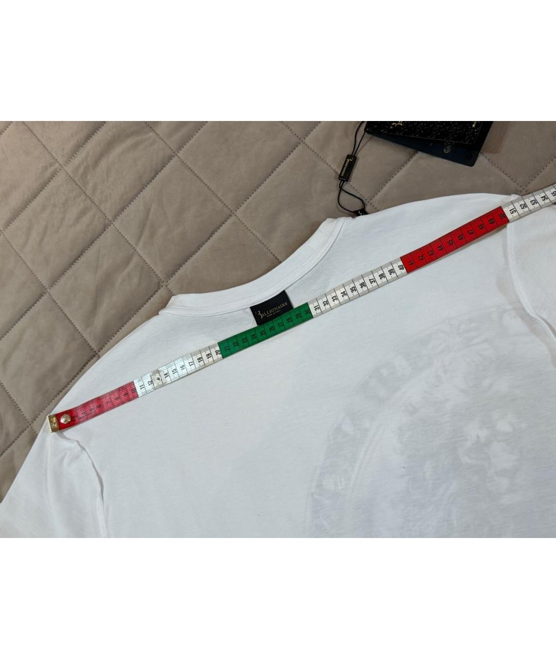 BILLIONAIRE Белая хлопковая футболка, фото 7