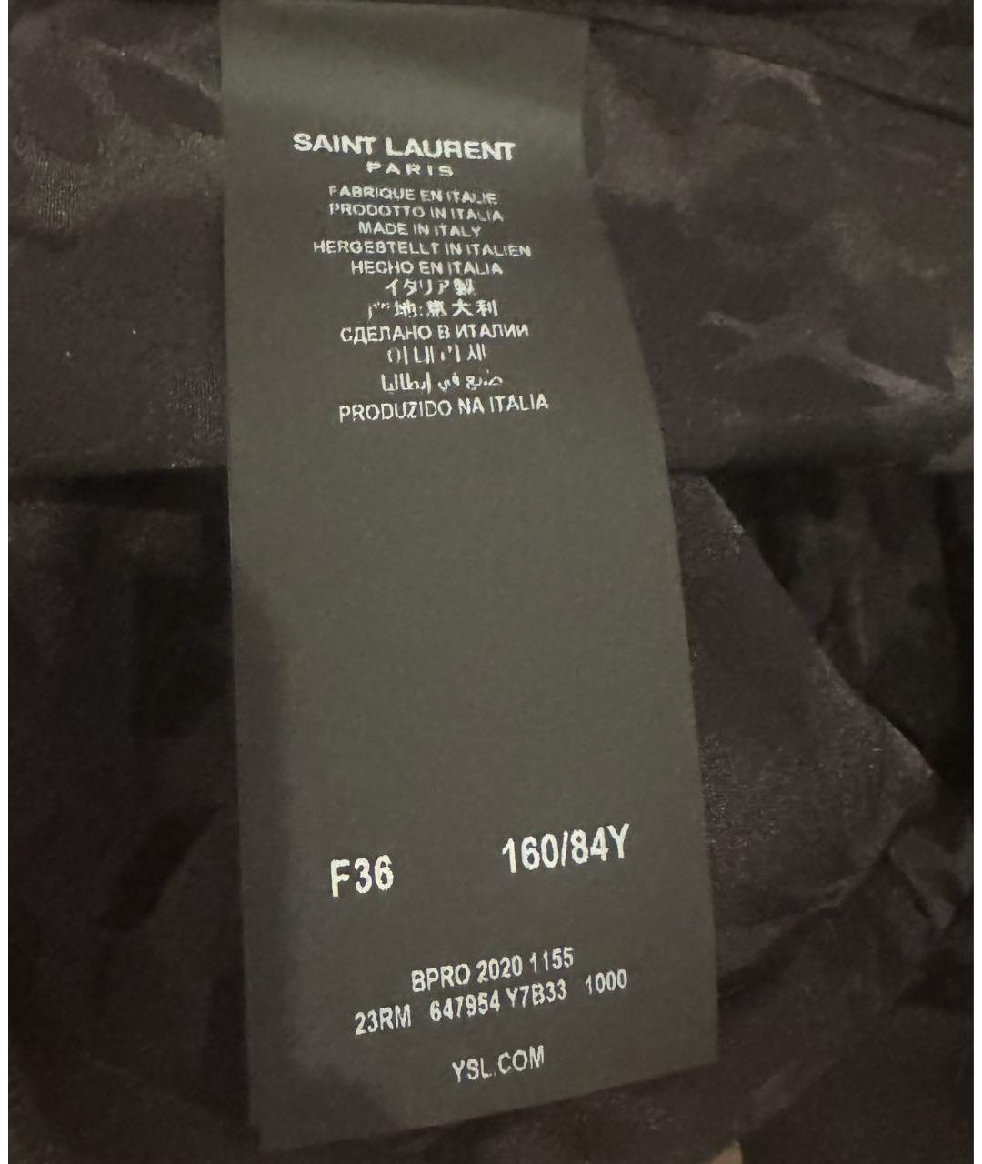 SAINT LAURENT Черное коктейльное платье, фото 5