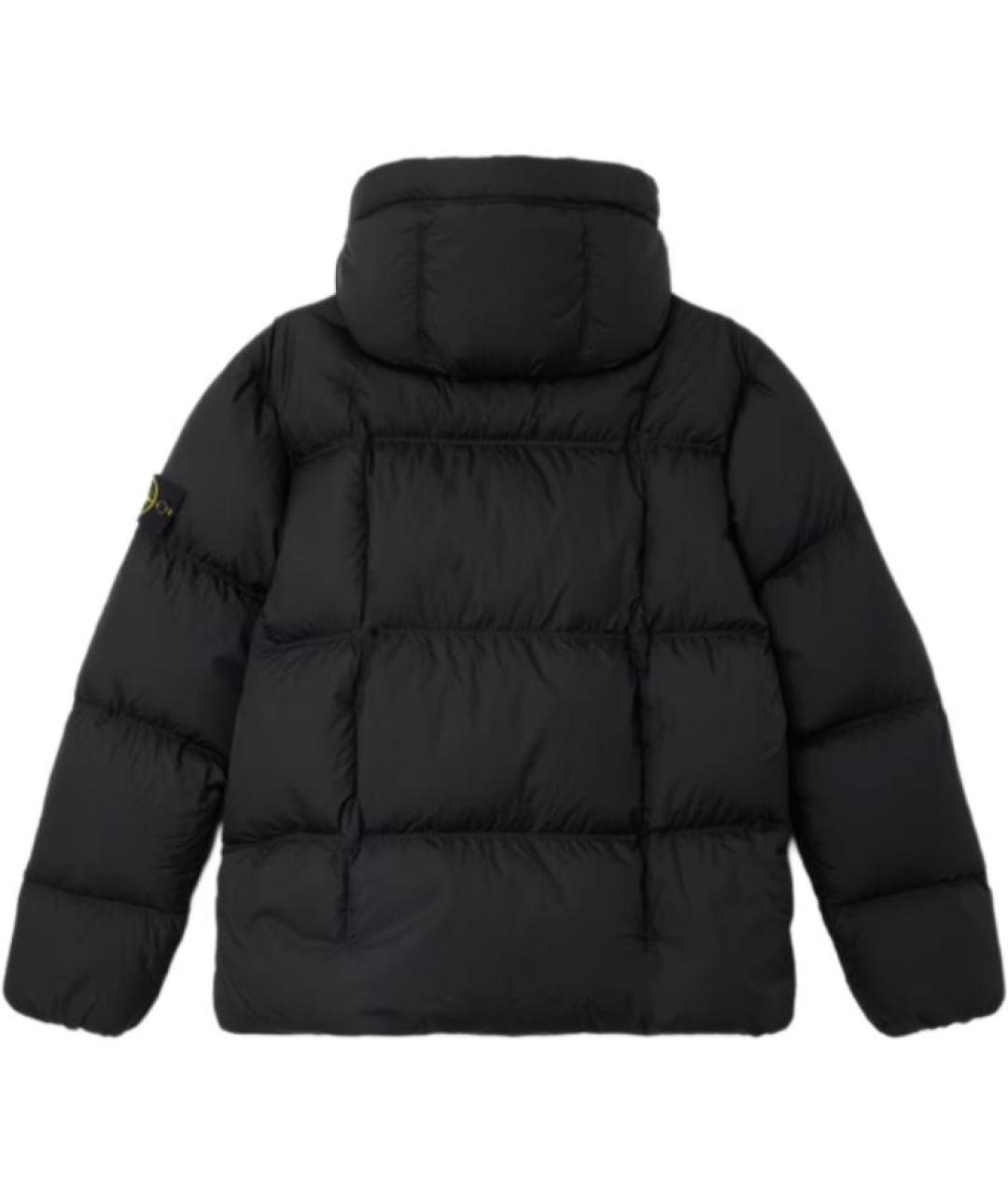 STONE ISLAND Черный пуховик, фото 2