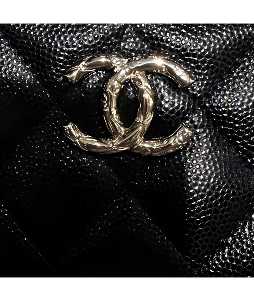 CHANEL Черный кожаный кардхолдер, фото 3