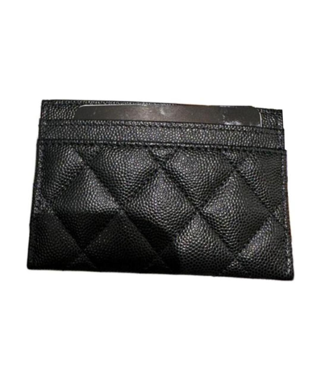 CHANEL Черный кожаный кардхолдер, фото 2