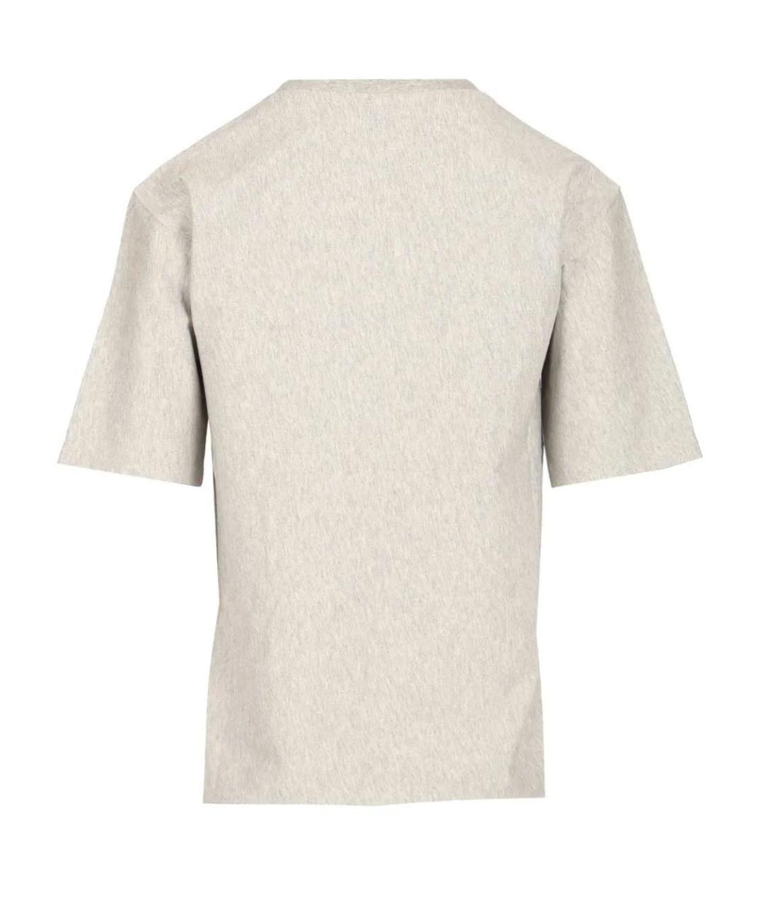 CELINE Серая хлопковая футболка, фото 2