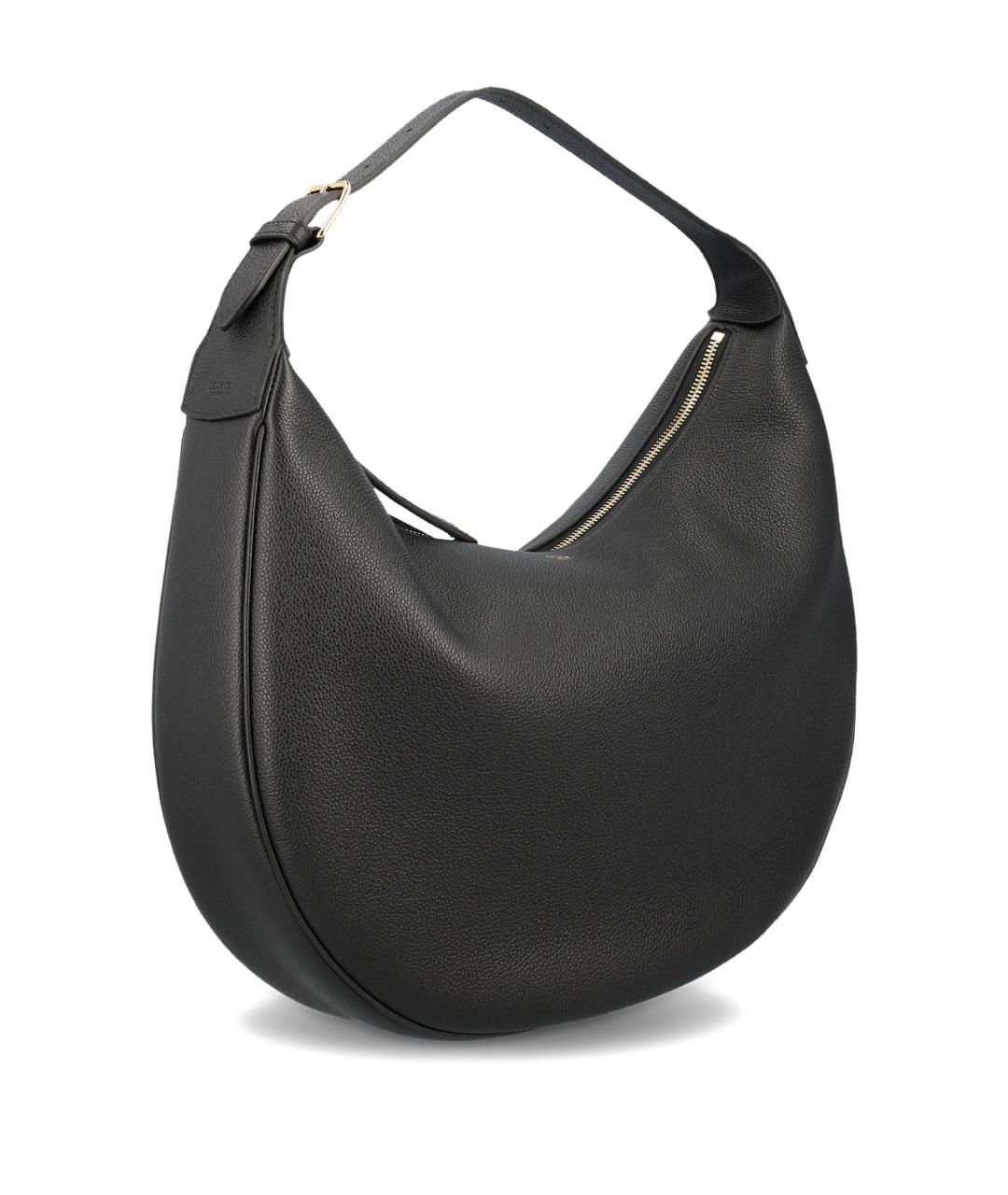 CELINE Черная кожаная сумка через плечо, фото 4