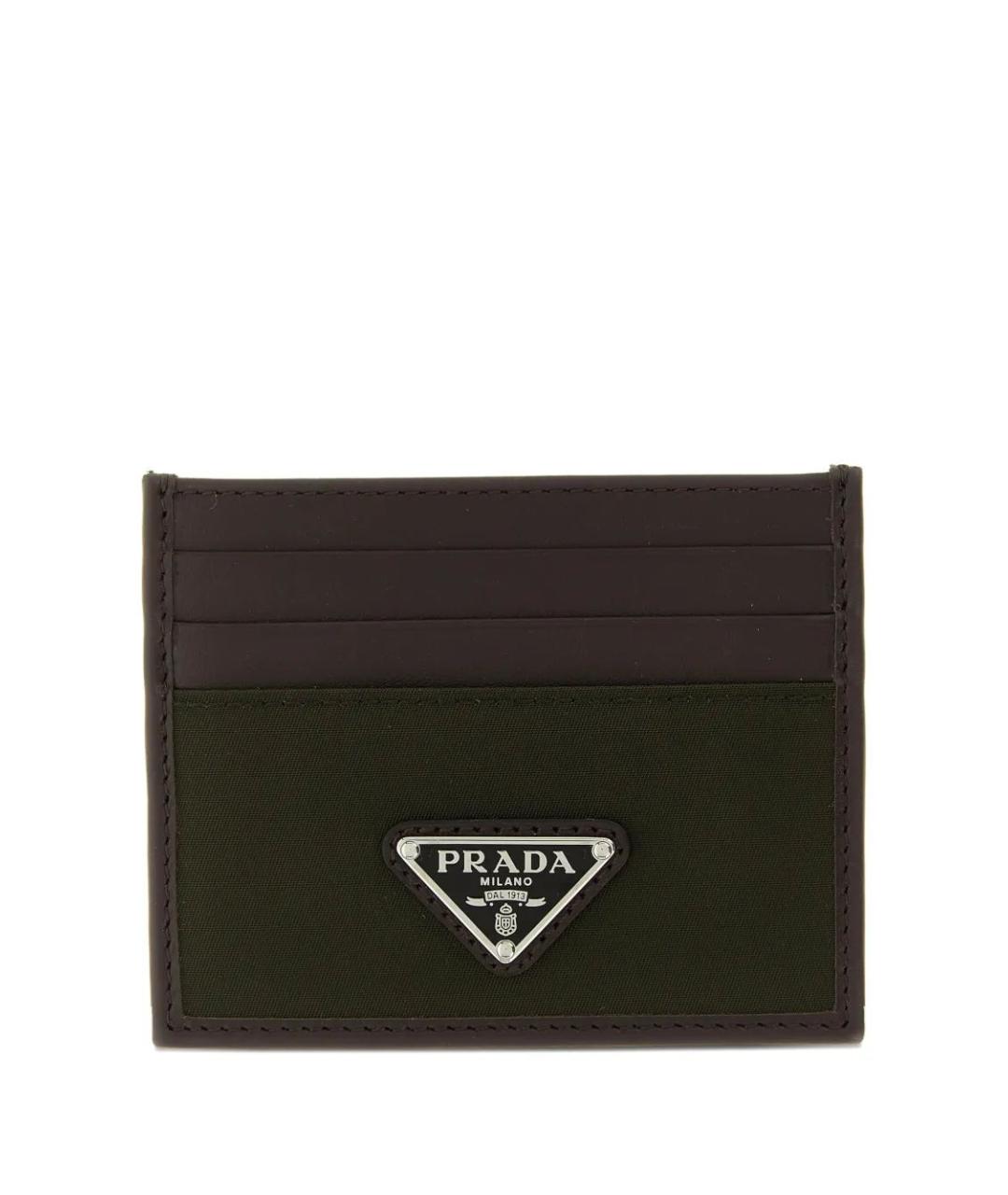 PRADA Коричневый кожаный кардхолдер, фото 1