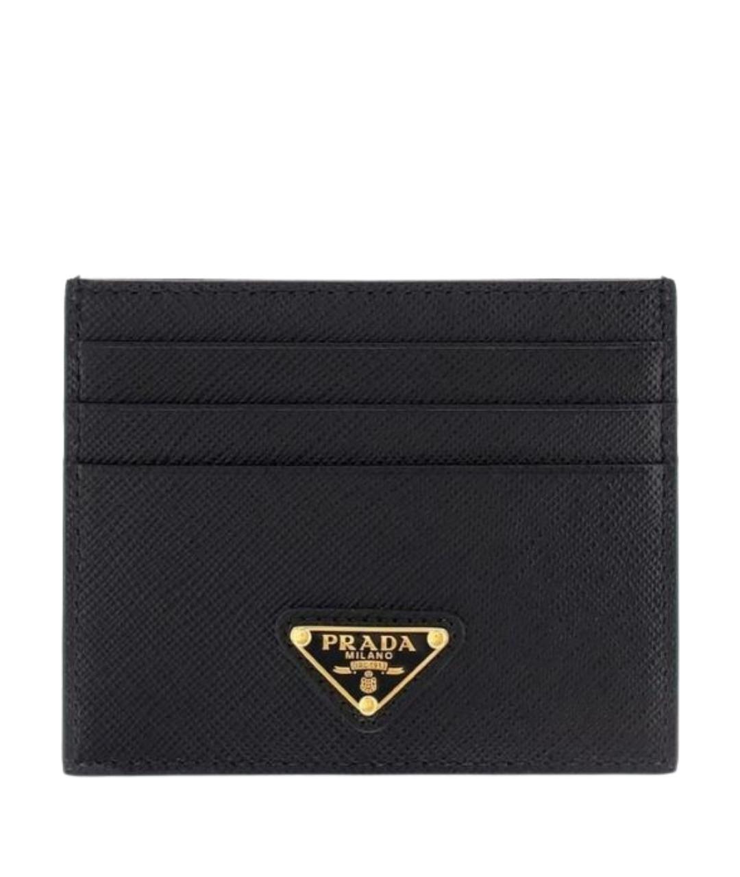 PRADA Черный кожаный кардхолдер, фото 1