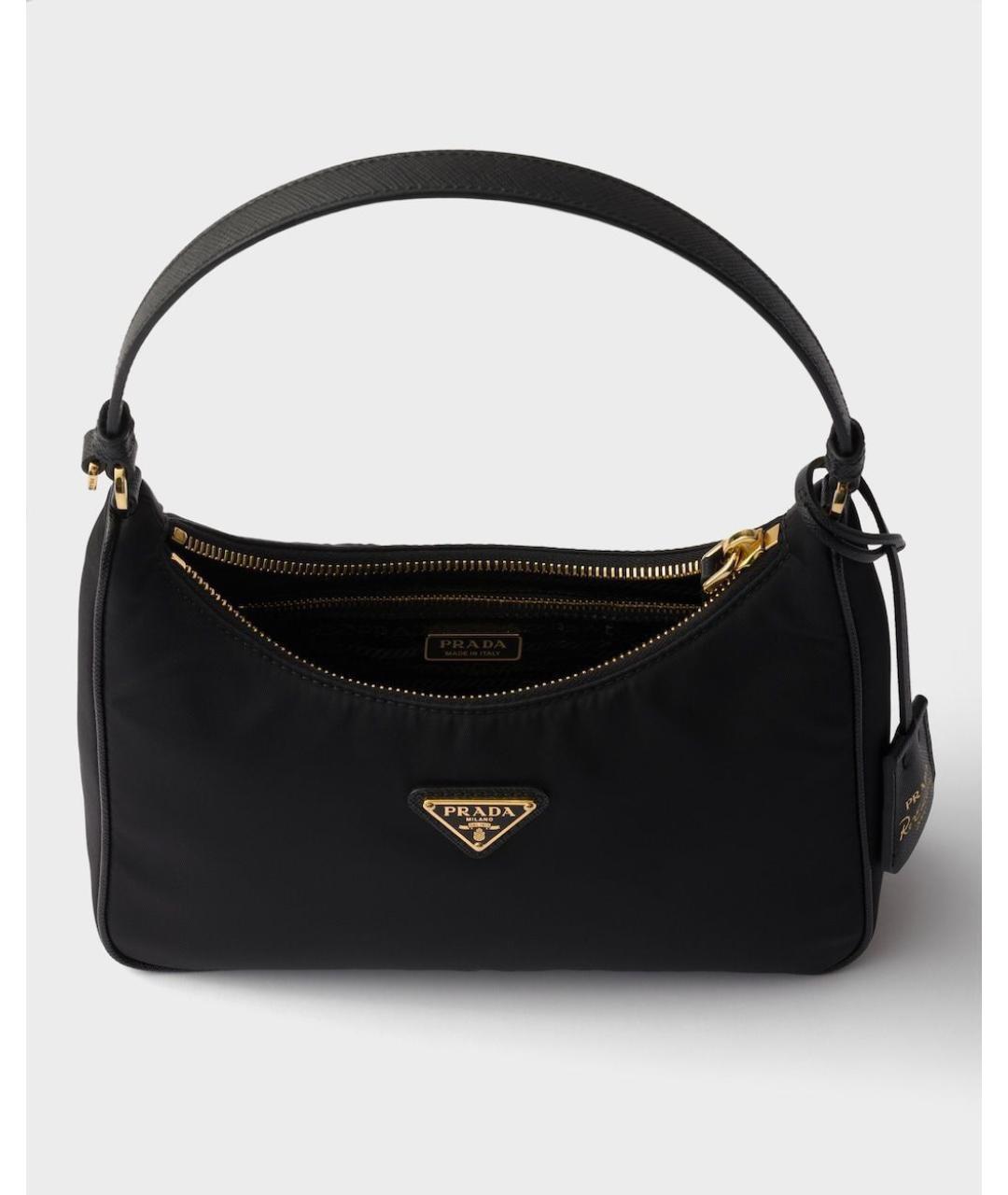 PRADA Черная сумка с короткими ручками, фото 4