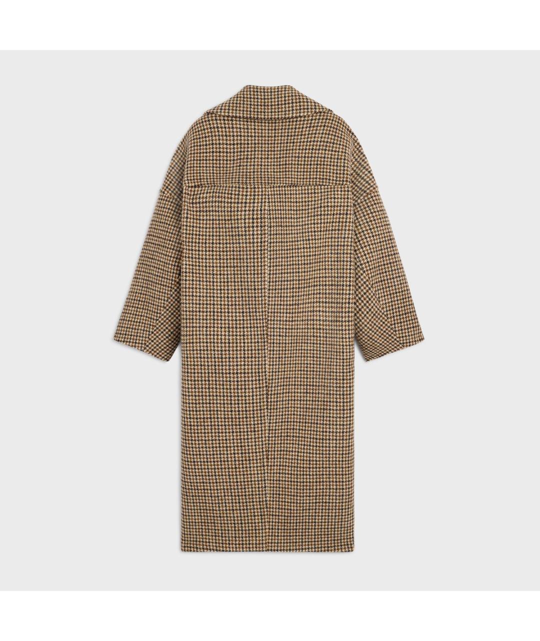 CELINE Мульти шерстяное пальто, фото 2