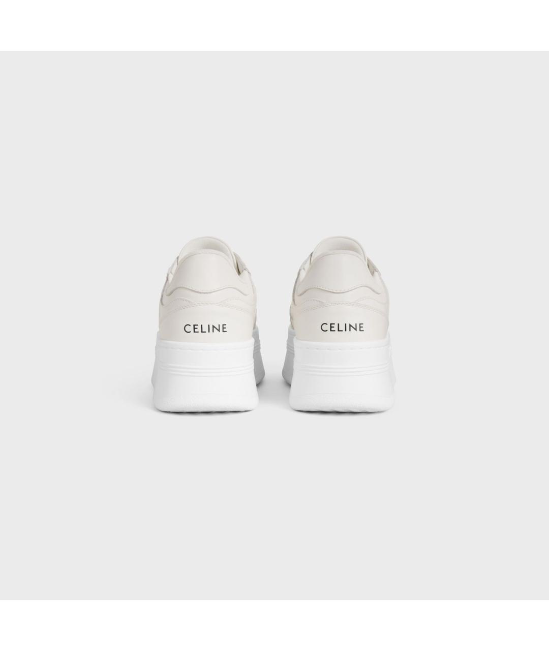 CELINE Белые кожаные кеды, фото 3