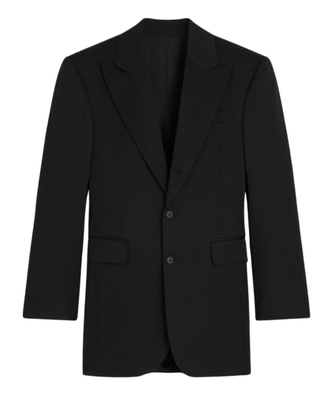 CELINE Черный шерстяной жакет/пиджак, фото 1