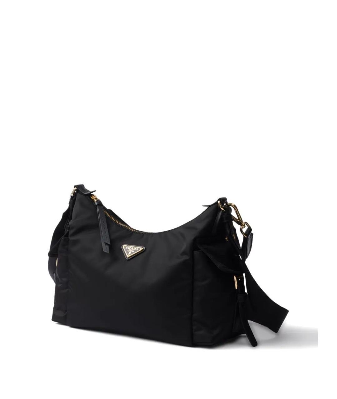 PRADA Черная тканевая сумка через плечо, фото 3