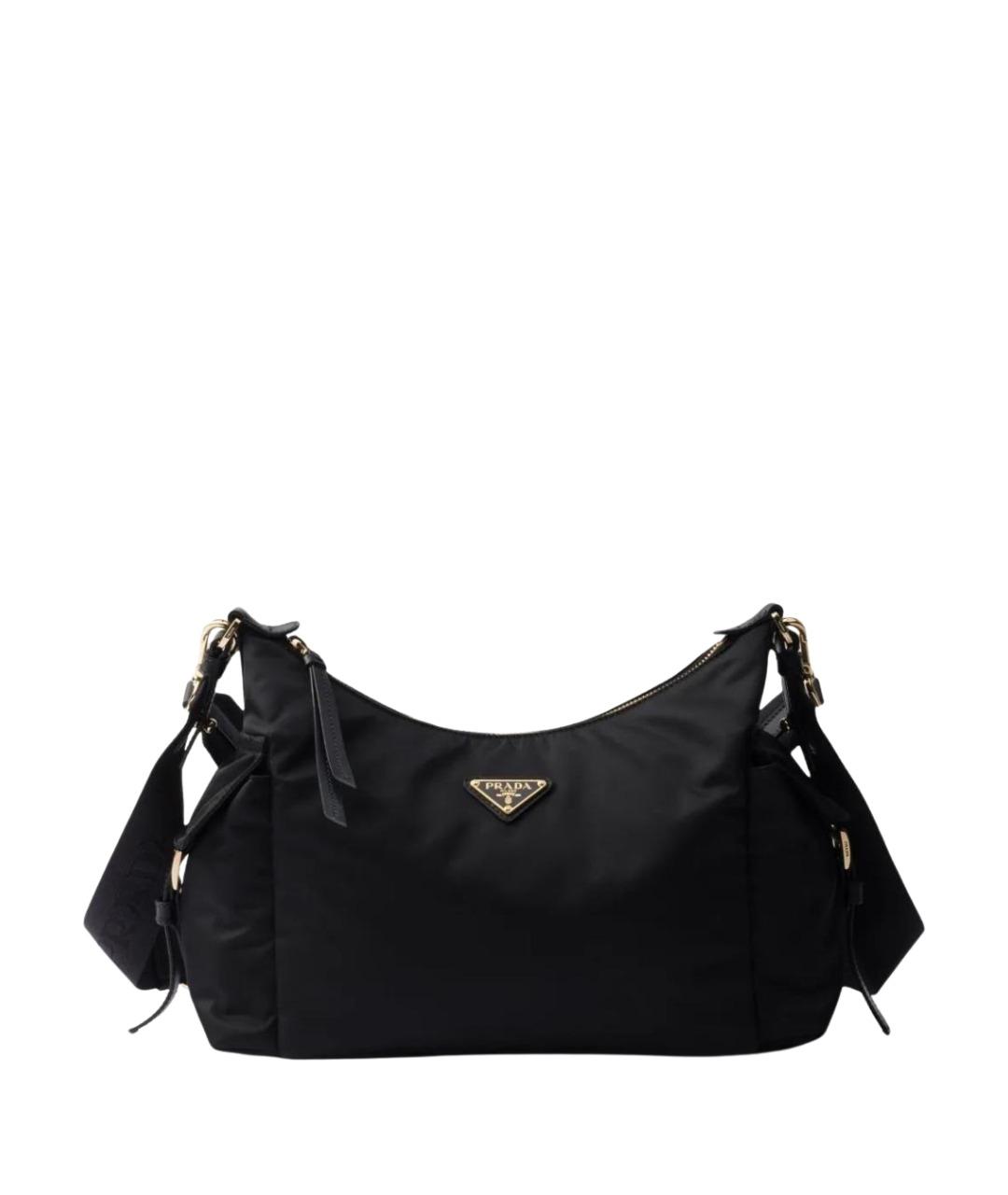 PRADA Черная тканевая сумка через плечо, фото 1