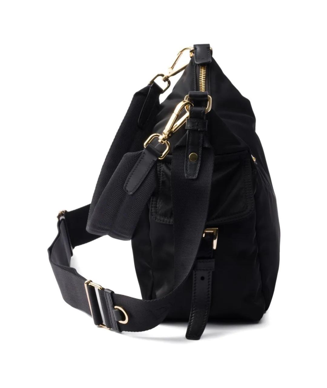 PRADA Черная тканевая сумка через плечо, фото 4