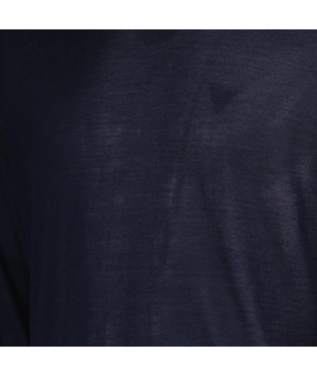 PRADA Темно-синий кашемировый джемпер / свитер, фото 3