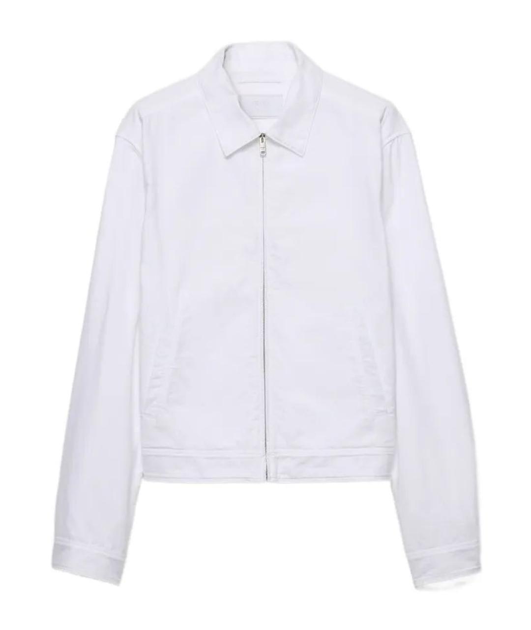 PRADA Белая хлопковая куртка, фото 1