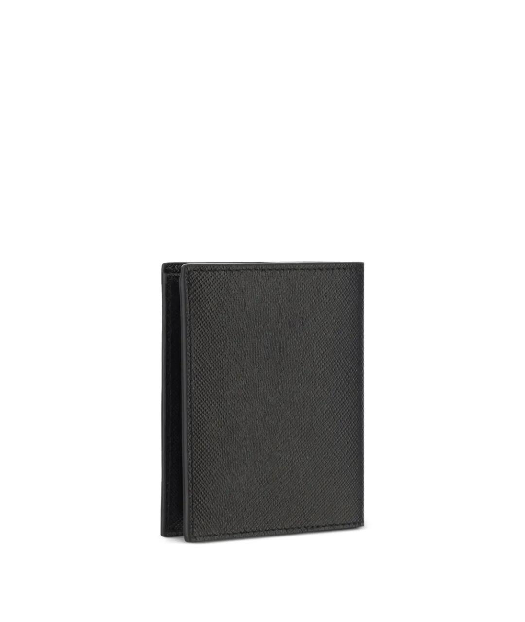 PRADA Черный кожаный кошелек, фото 2