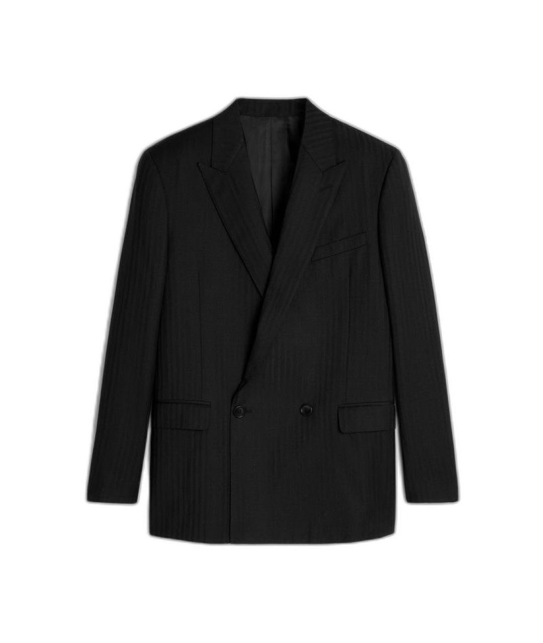 CELINE Черный шерстяной пиджак, фото 1