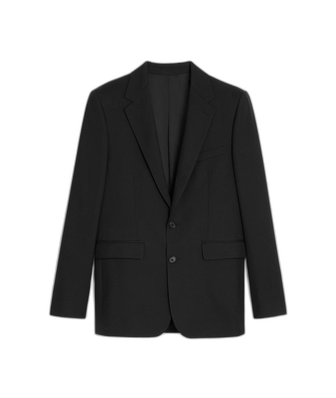 CELINE Черный шерстяной пиджак, фото 1