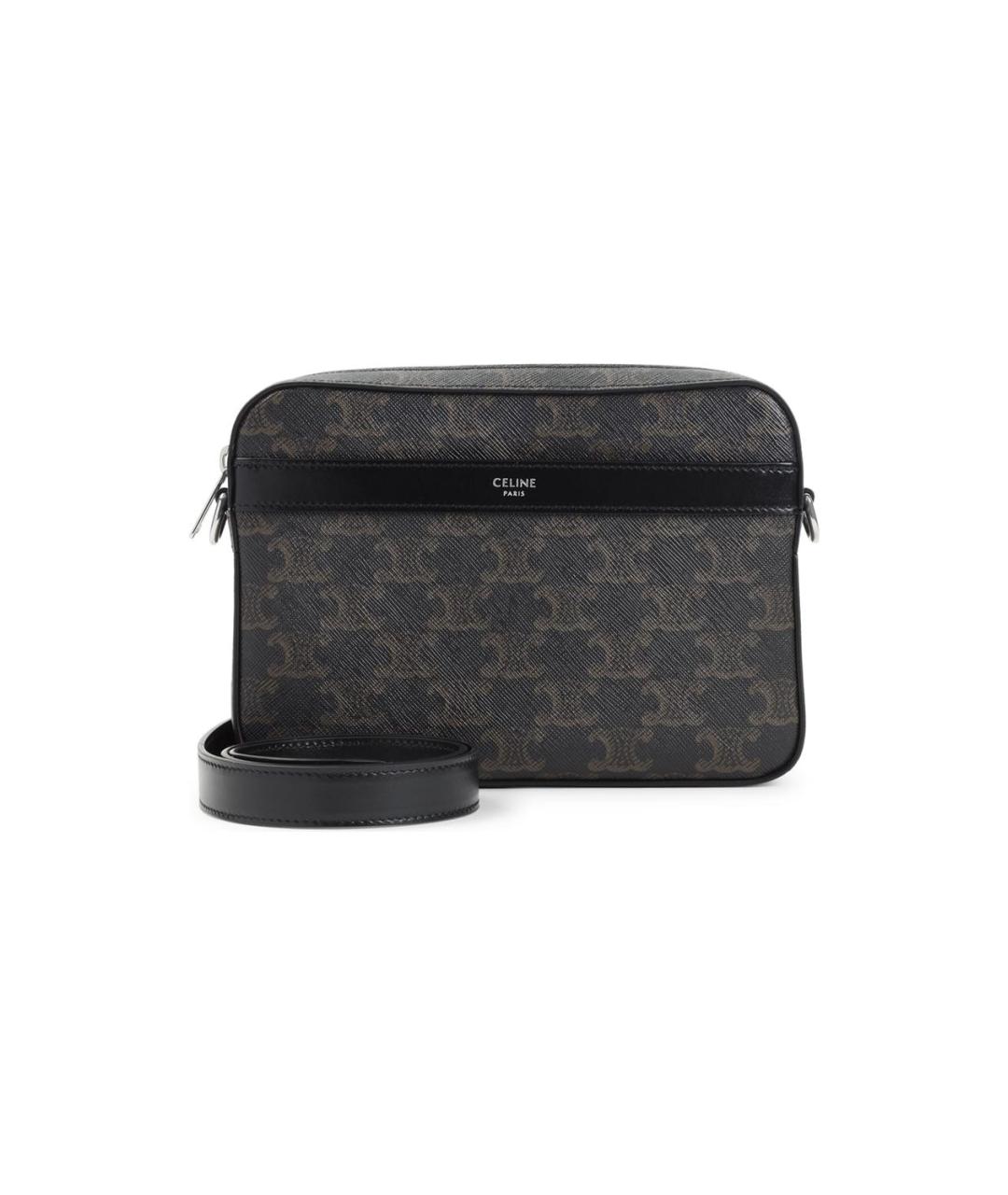 CELINE Черная сумка на плечо, фото 2