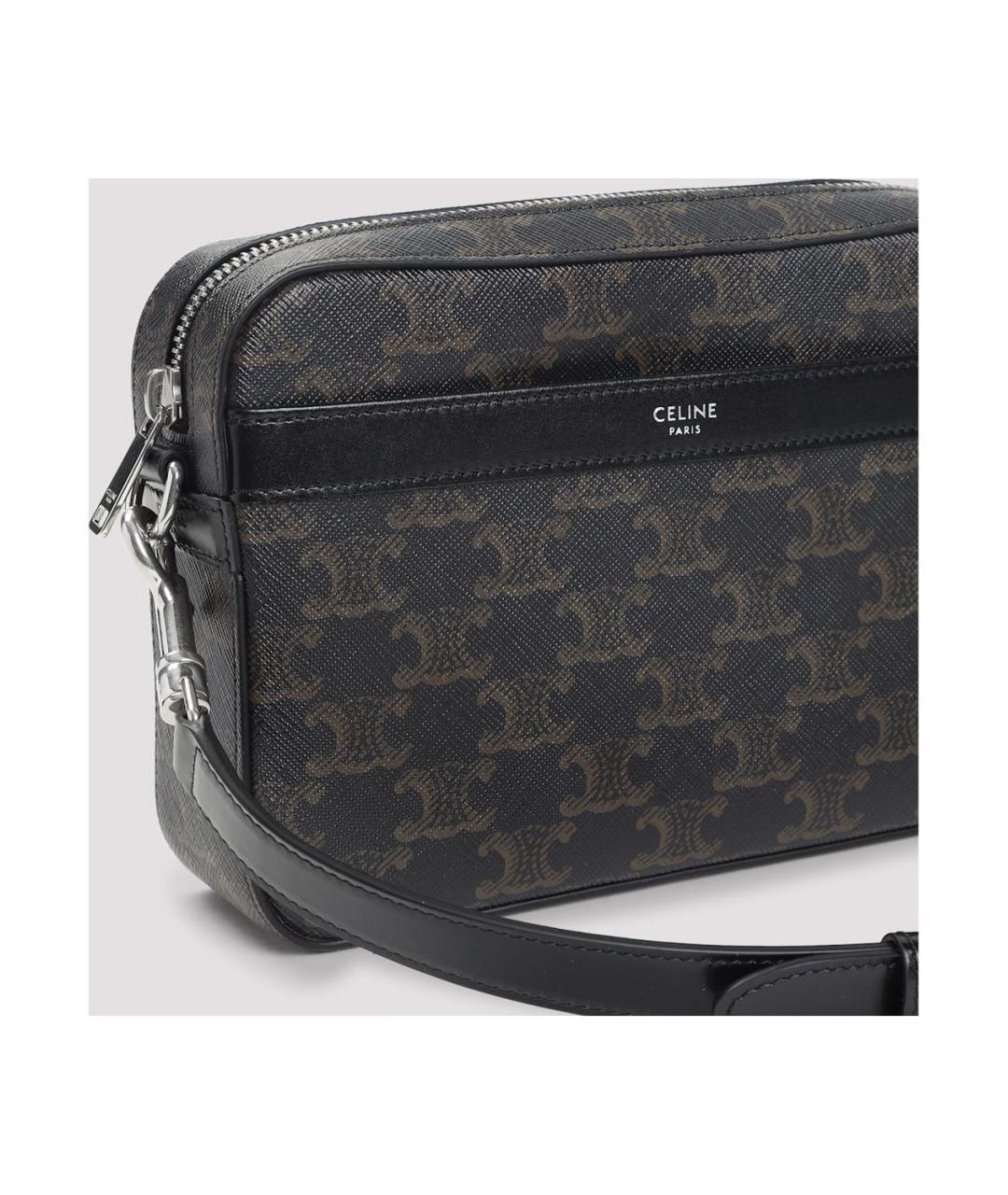 CELINE Черная сумка на плечо, фото 4