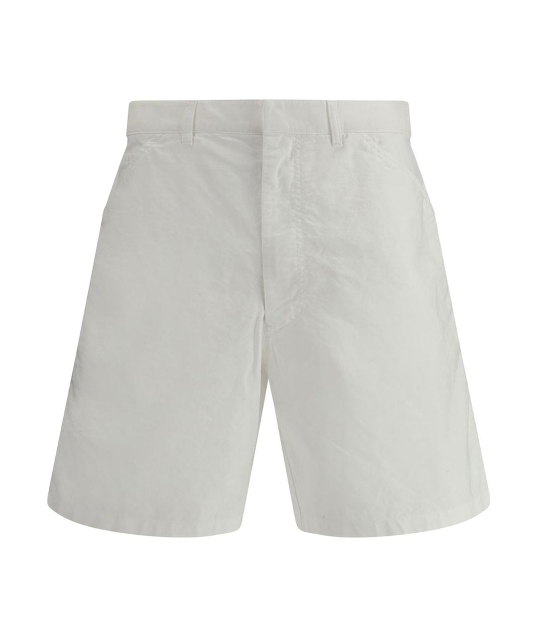 PRADA Белые хлопковые шорты, фото 1