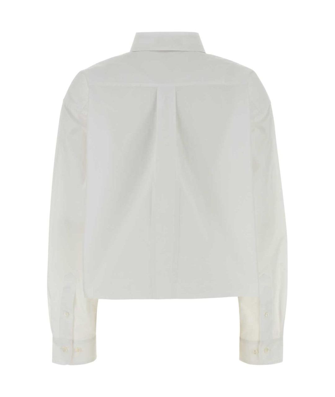 MIU MIU Белая хлопковая рубашка, фото 2