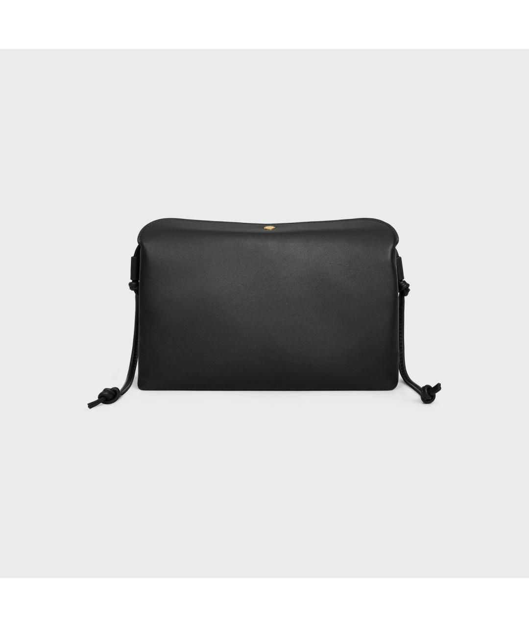 CELINE Черная кожаная сумка через плечо, фото 4