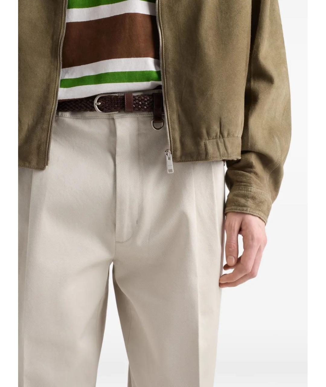 PRADA Хлопковые повседневные брюки, фото 5