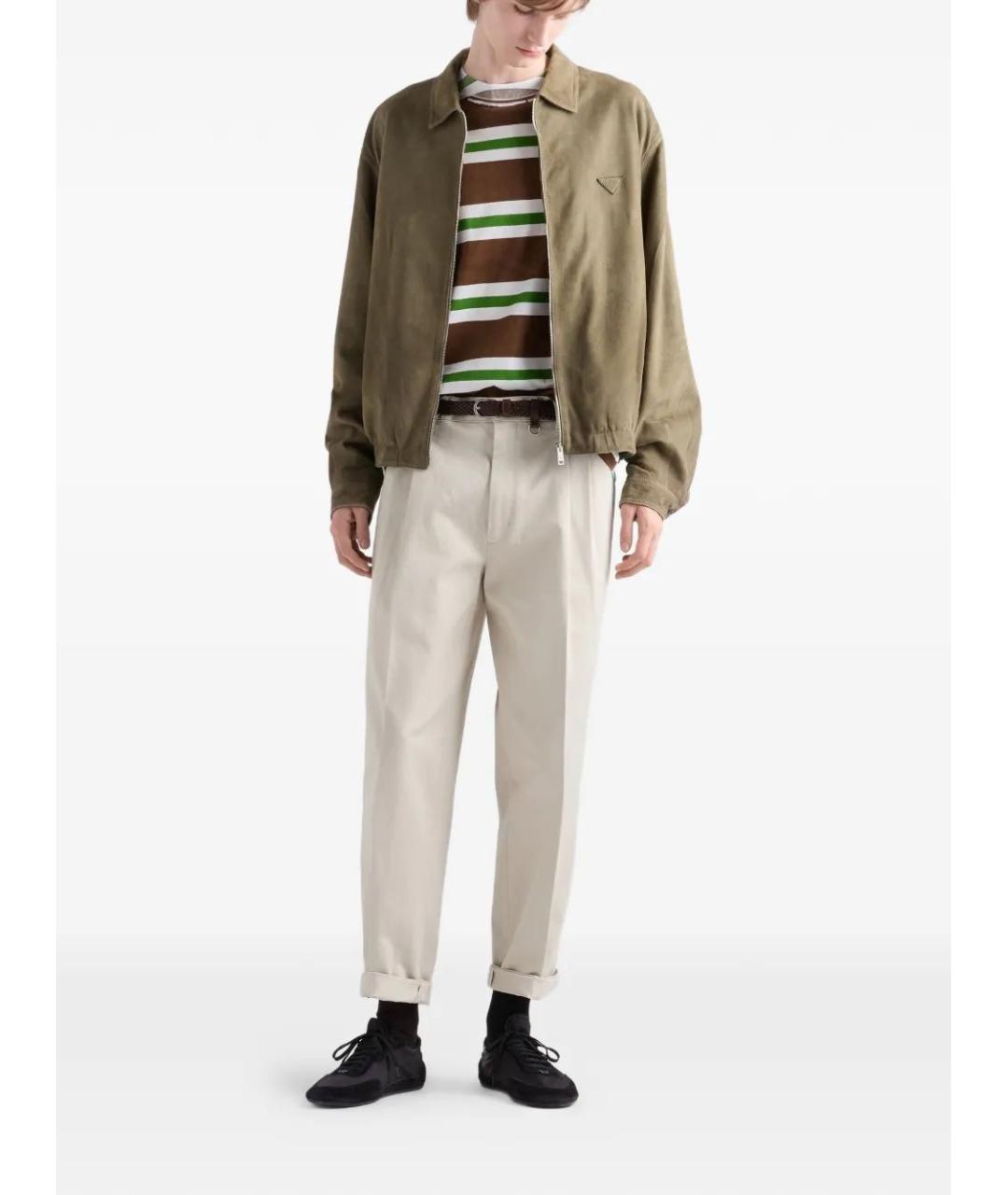 PRADA Хлопковые повседневные брюки, фото 2