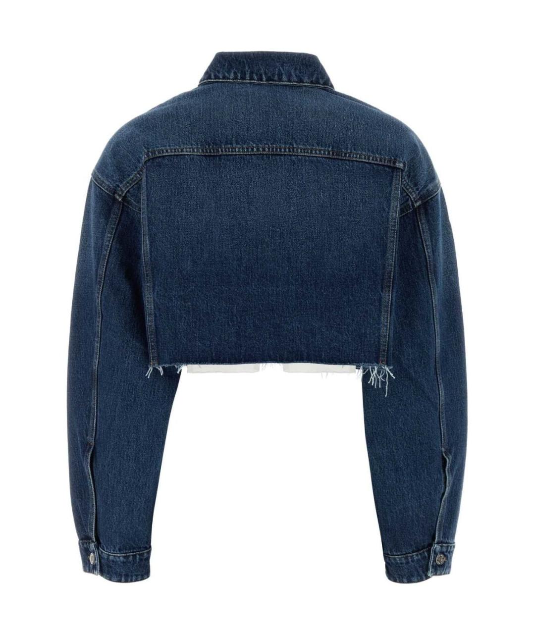 MIU MIU Синяя хлопковая куртка, фото 2