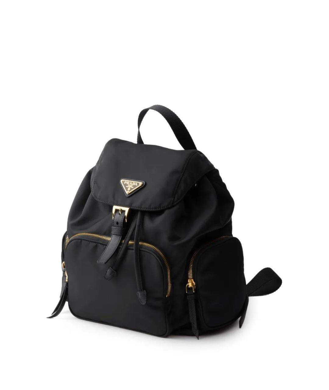 PRADA Черный синтетический рюкзак, фото 3