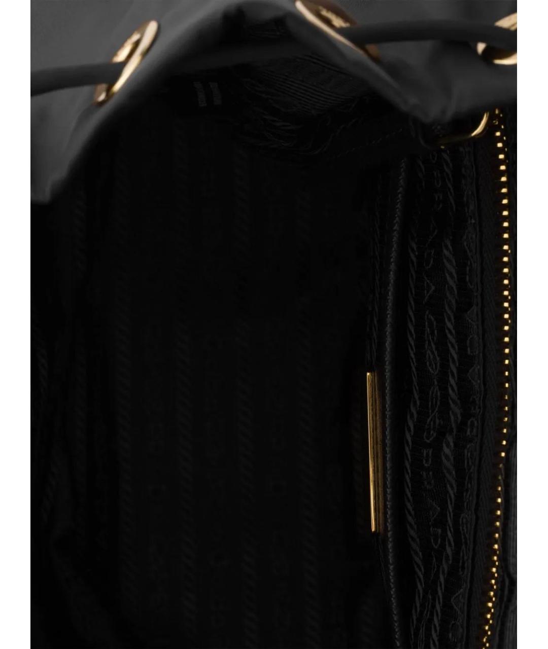 PRADA Черный синтетический рюкзак, фото 5