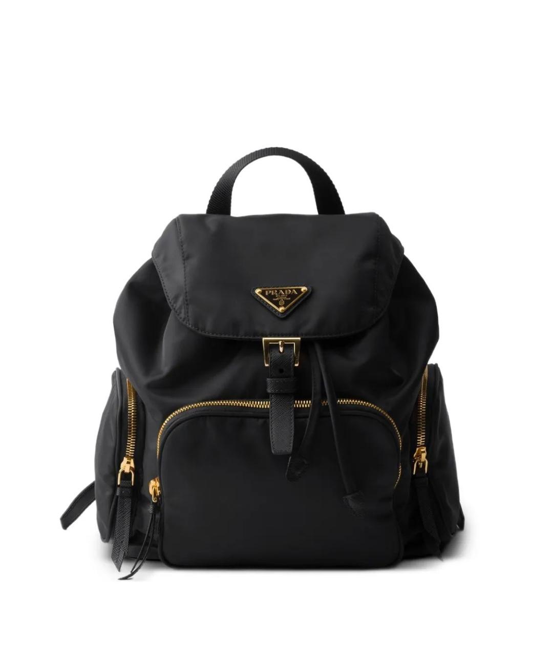 PRADA Черный синтетический рюкзак, фото 1