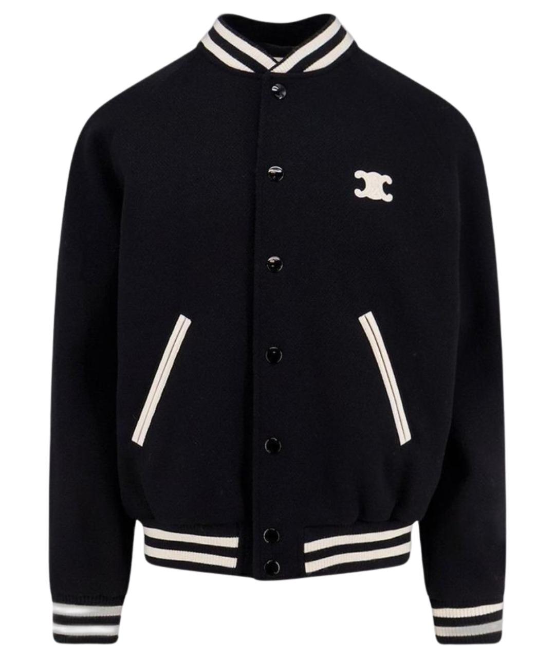 CELINE Черная шерстяная куртка, фото 1