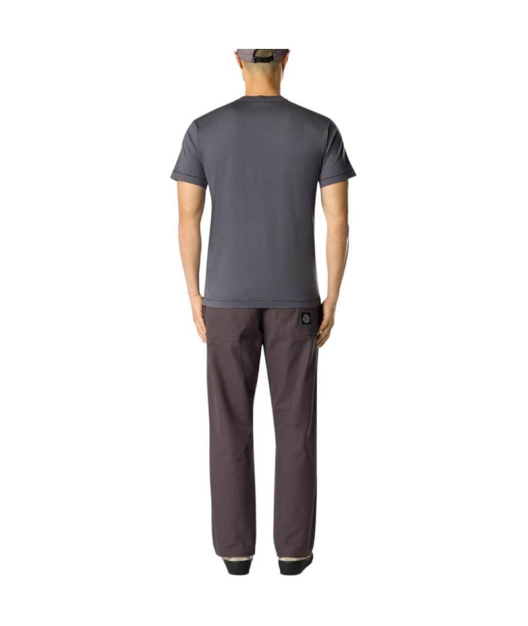 STONE ISLAND Синяя футболка, фото 4