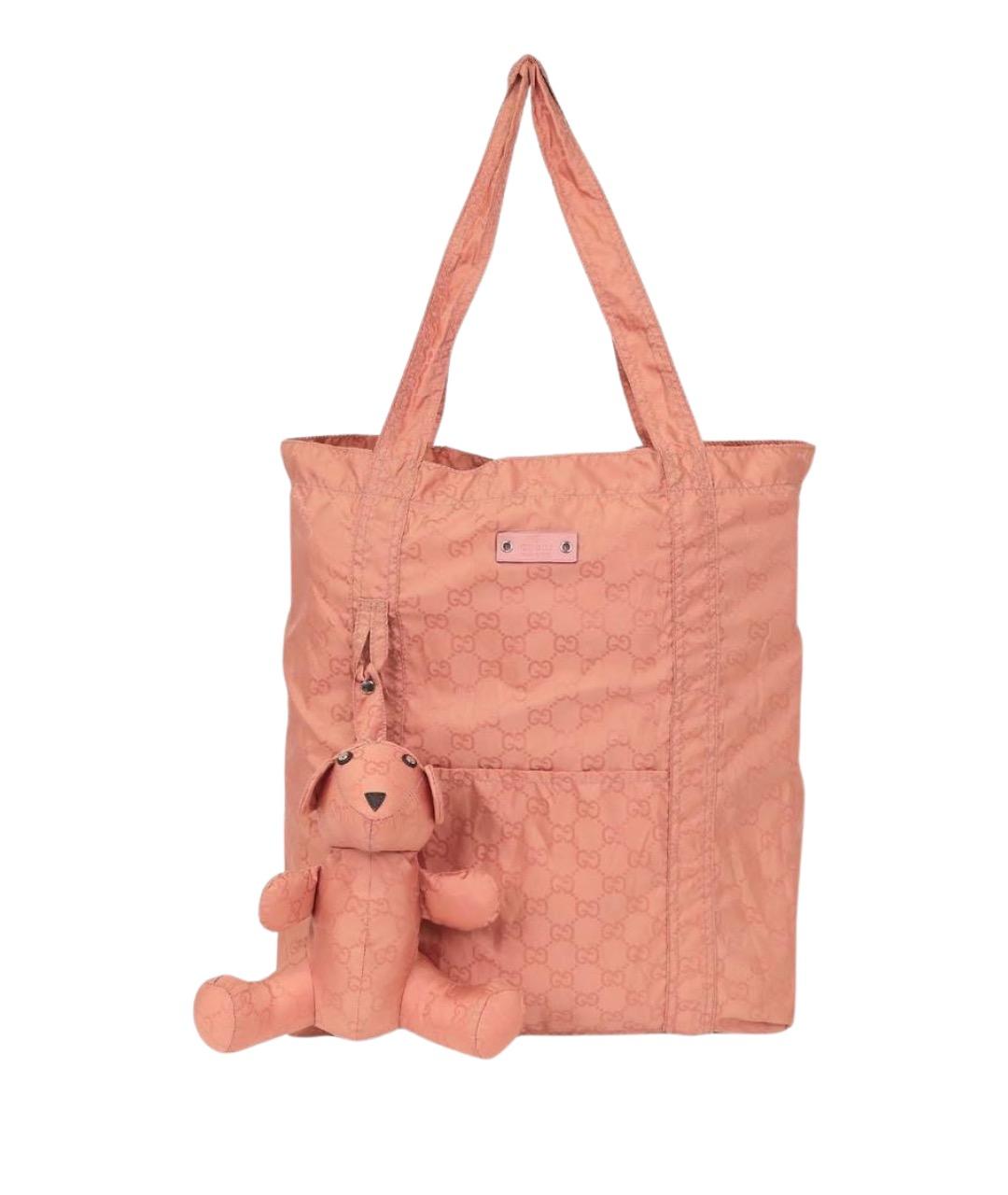 GUCCI Розовая сумка тоут, фото 1