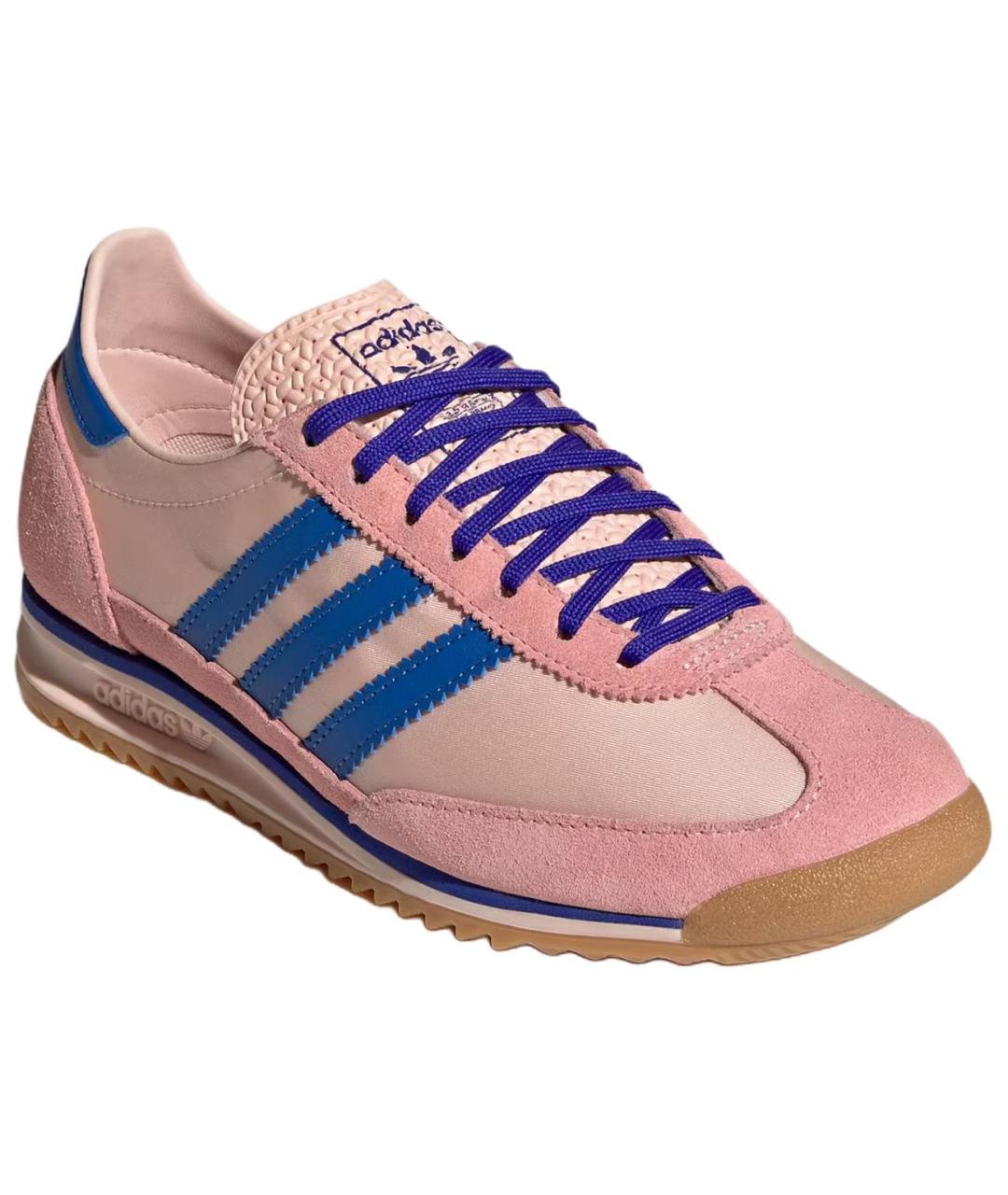 ADIDAS Розовые кожаные кеды, фото 3