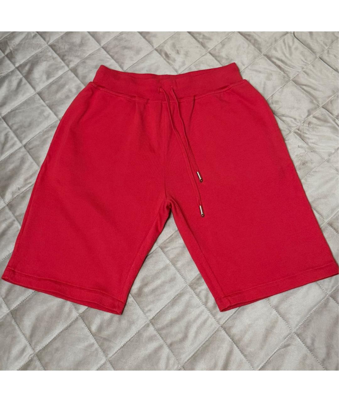 KITON Красные хлопковые шорты, фото 5