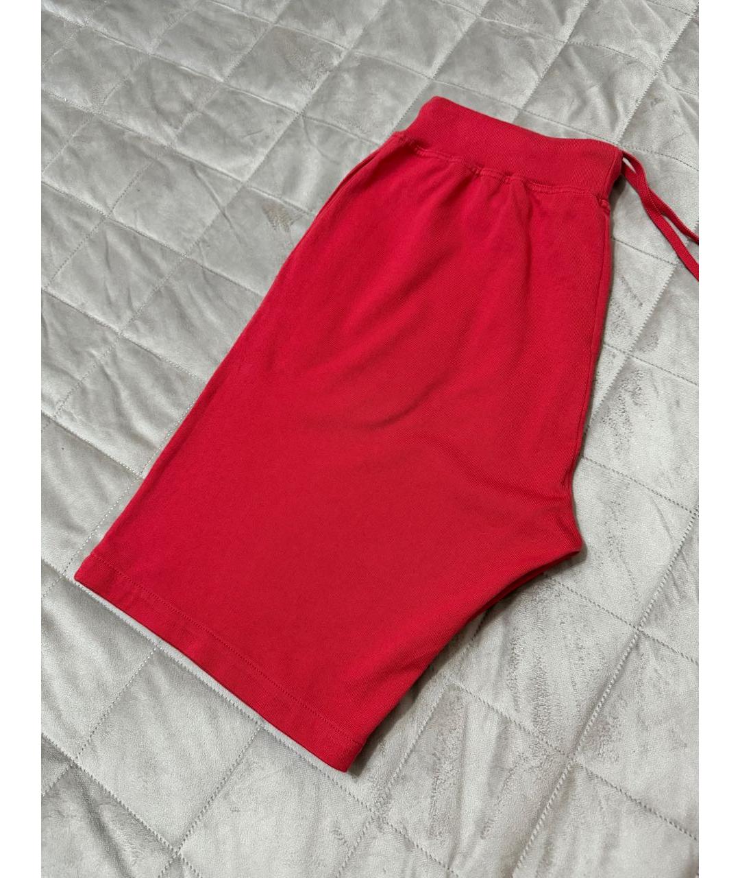 KITON Красные хлопковые шорты, фото 4