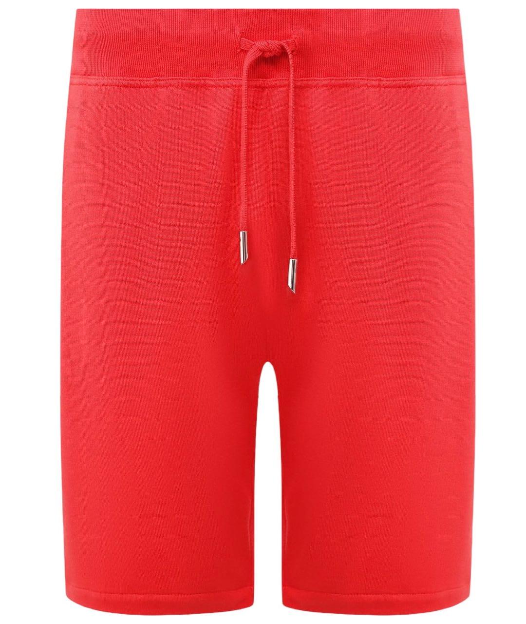 KITON Красные хлопковые шорты, фото 1