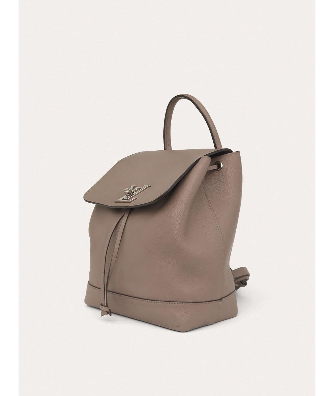 LOUIS VUITTON Серый кожаный рюкзак, фото 2