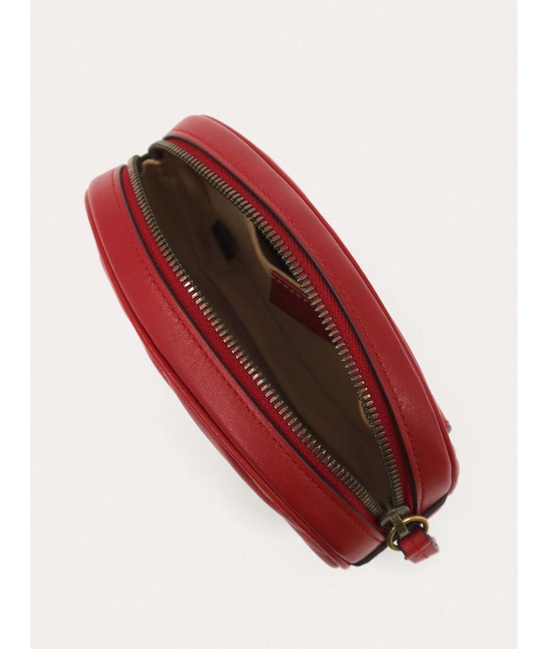 GUCCI Красная кожаная поясная сумка, фото 4