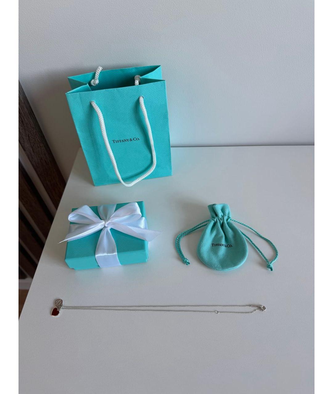 TIFFANY&CO Красная серебряная подвеска, фото 2