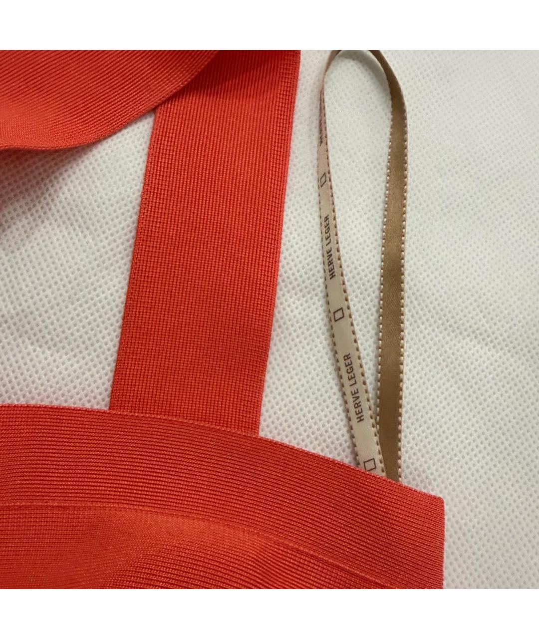 HERVE LEGER Оранжевый купальник, фото 7