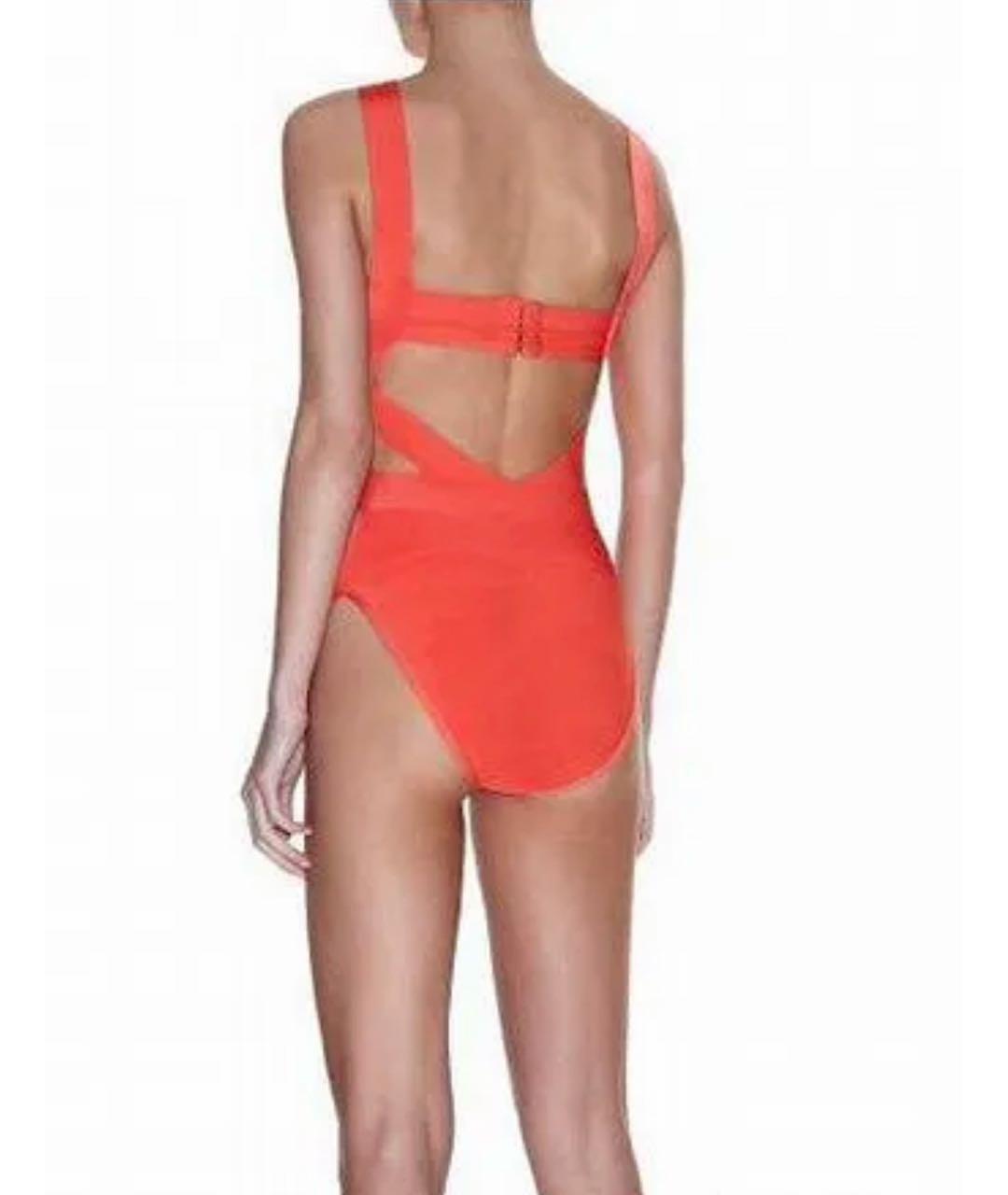 HERVE LEGER Оранжевый купальник, фото 8