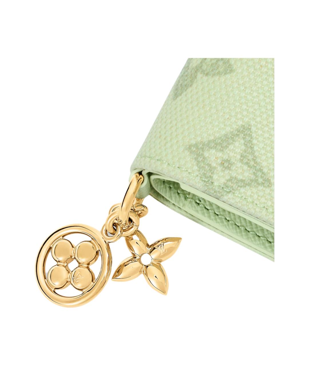 LOUIS VUITTON Зеленый кошелек, фото 5