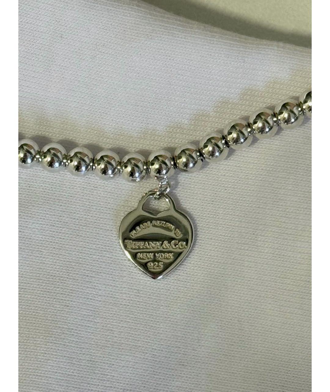 TIFFANY&CO Голубой серебряный браслет, фото 7