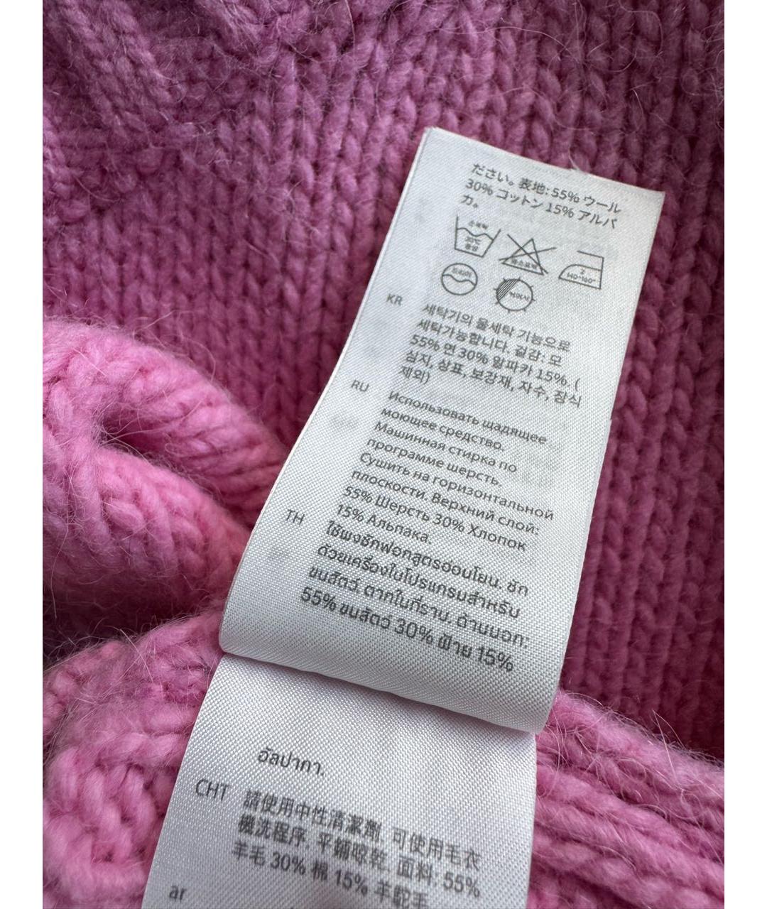 COS Розовый шерстяной джемпер / свитер, фото 4