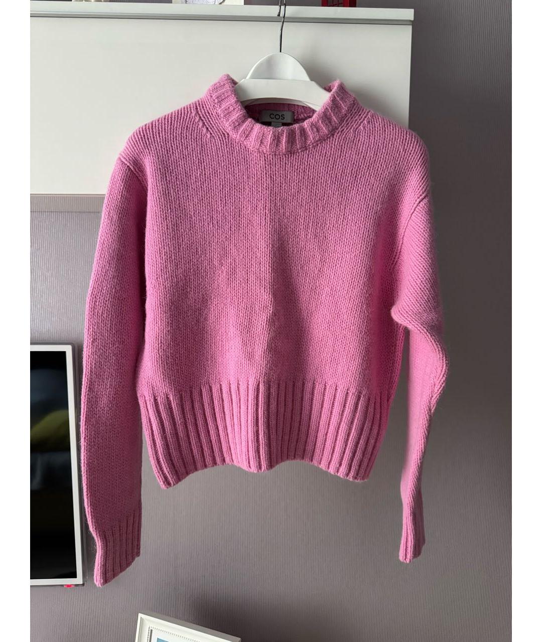 COS Розовый шерстяной джемпер / свитер, фото 6