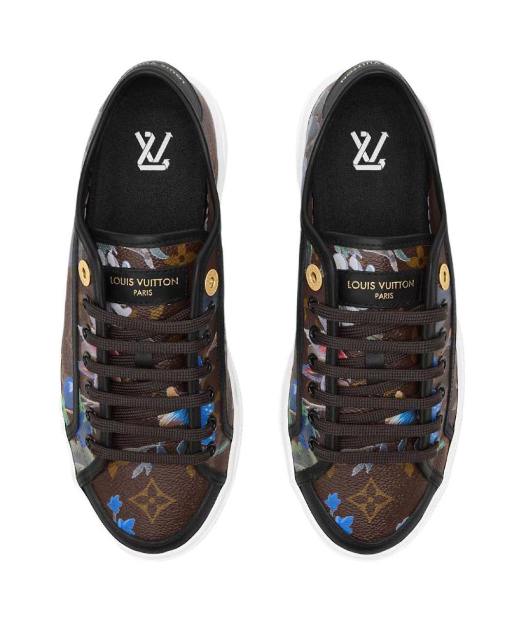 LOUIS VUITTON Мульти кожаные кеды, фото 4